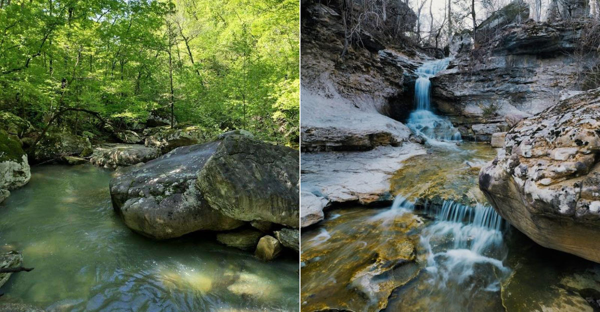 This Short Arkansas Hike Takes You To Emerald Pools And Waterfalls