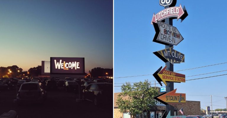 This Small Illinois Town Is Home To A Famous Drive-In Theater That Still Draws Crowds