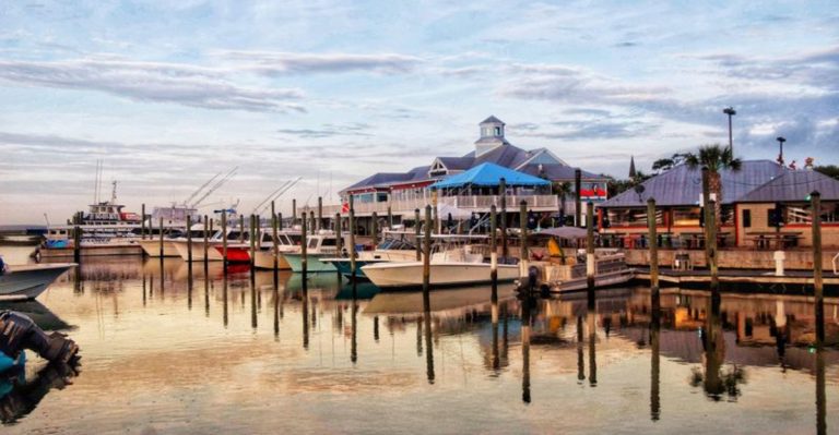 This South Carolina Boardwalk Is Where Shrimp Boats And Sunset Views Steal The Show
