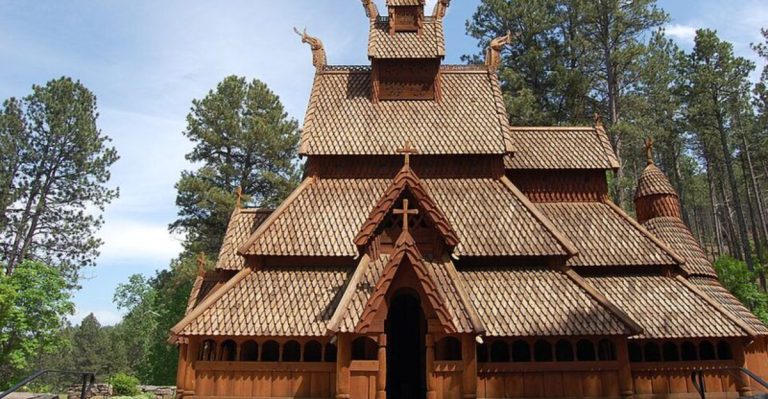 This South Dakota Chapel In The Woods Feels Like A Norwegian Postcard With A Prairie Accent