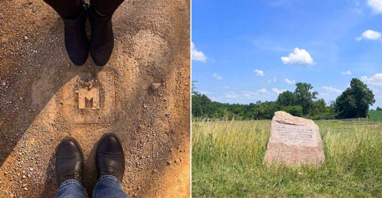 Ohio-Michigan-Indiana Tristate Marker And Monument