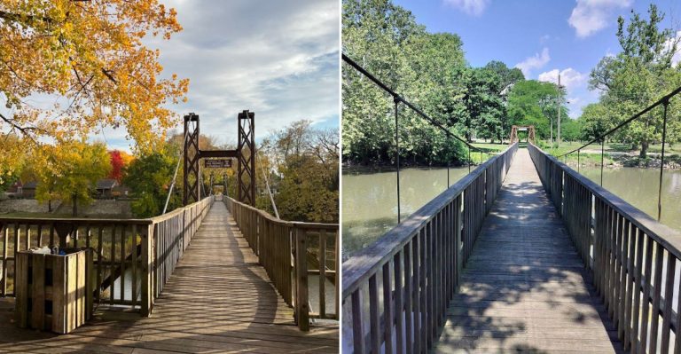 This Swaying Bridge Walk In Illinois Is A Dream For Thrill Seekers