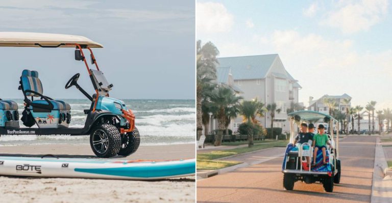 The Tiny Texas Coastal Town Where Golf Carts Rule the Streets