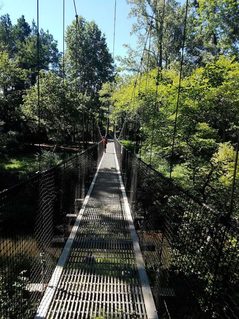 The Iconic Swinging Suspension Bridge