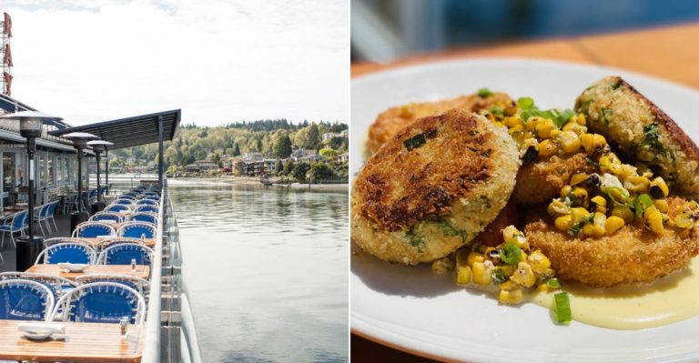 This Washington Bayfront Eatery Serves Crab Cakes So Good Locals Swear They Could Win On The East Coast