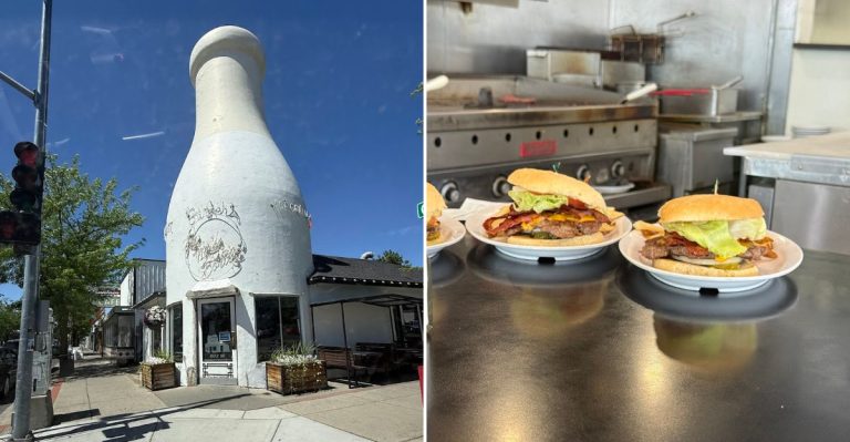 This Washington Burger Stop Is Shaped Like A Giant Milk Bottle