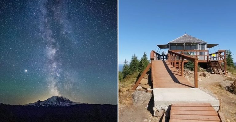 This Washington Lookout Really Feels Like You’re Standing Face-To-Face With Mount Rainier