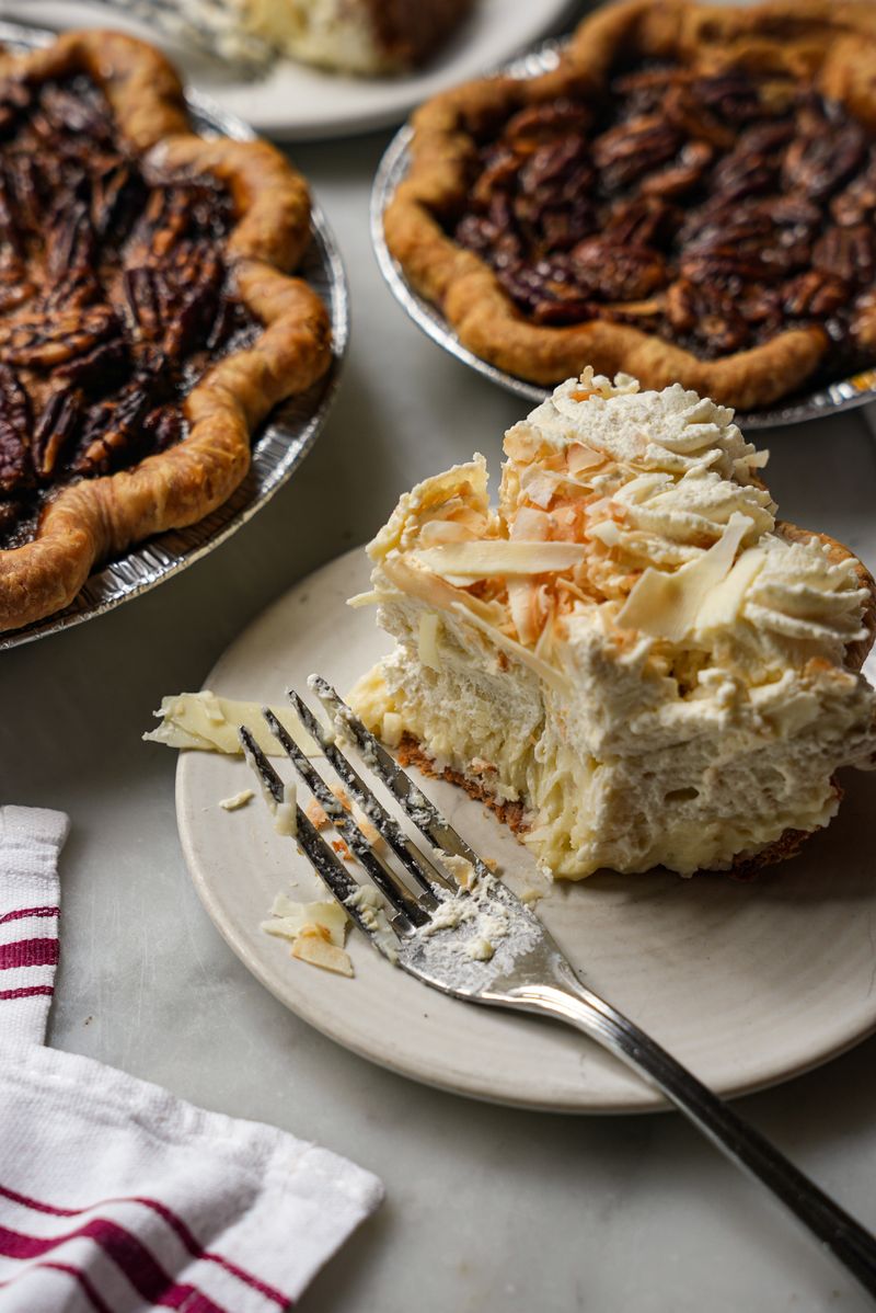 The Iconic Coconut Cream Pie Slice
