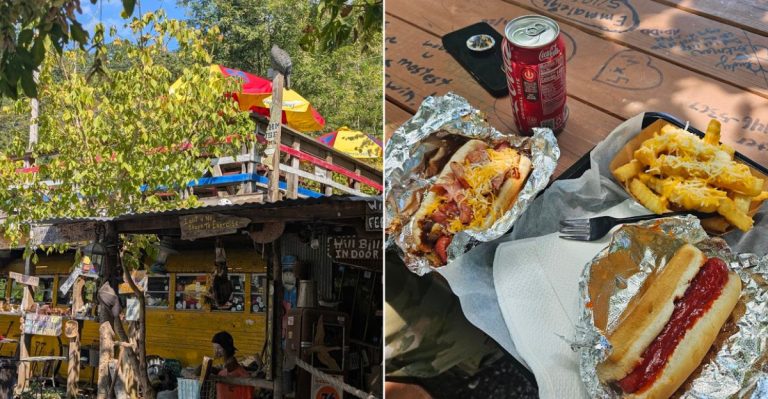 This West Virginia Roadside Spot Serves Over-The-Top Hot Dogs And Fries In The Wildest Setting