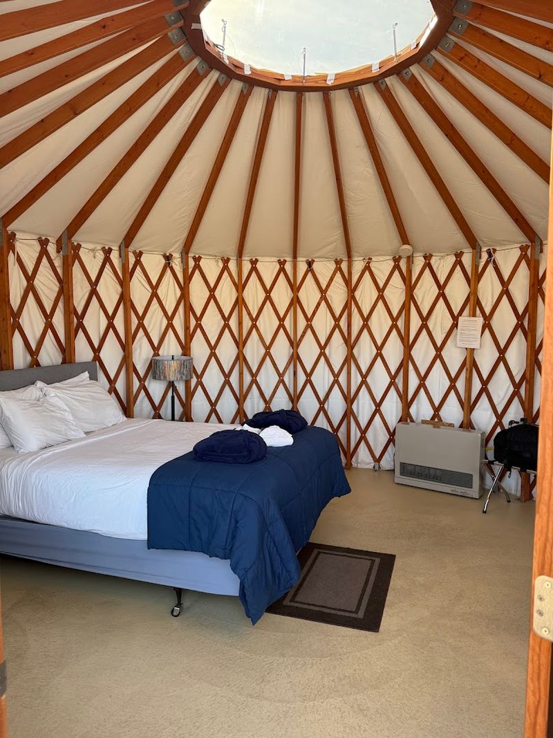 Yurts, Tipis, And Rooms With Rustic Wood Furnishings