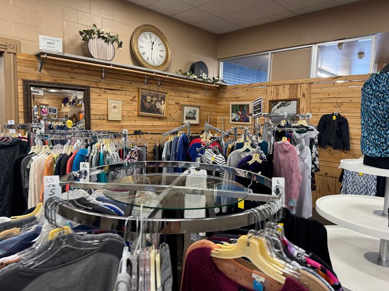 Tidy Clothing Racks And A Boutique Corner