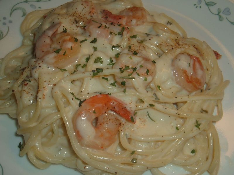 Shrimp Fettuccine Alfredo