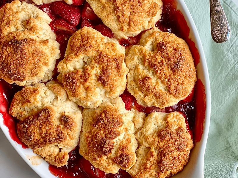 Strawberry Shortcake Cobbler