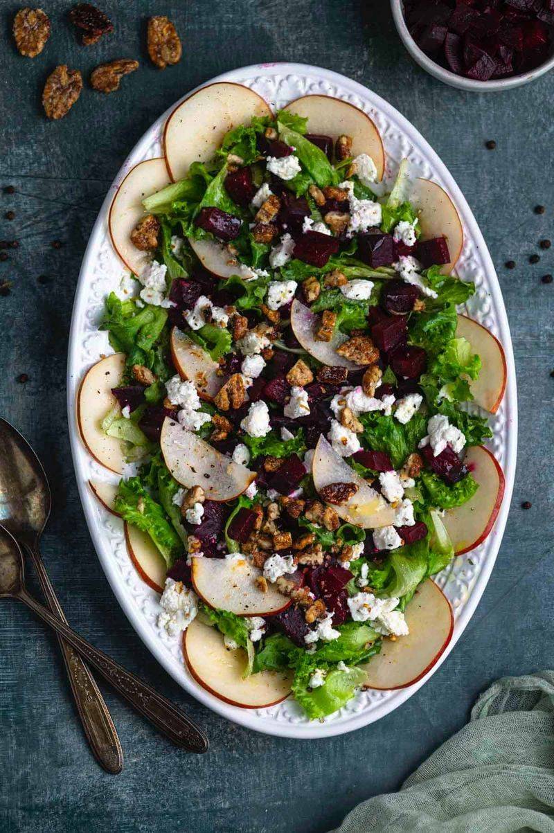 Roasted Beet Goat Cheese Salad