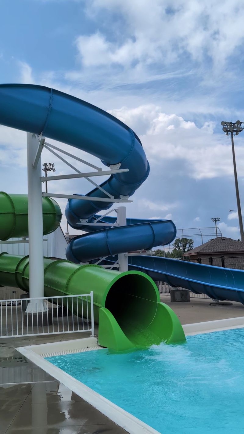 Towering Water Slides Steal The View