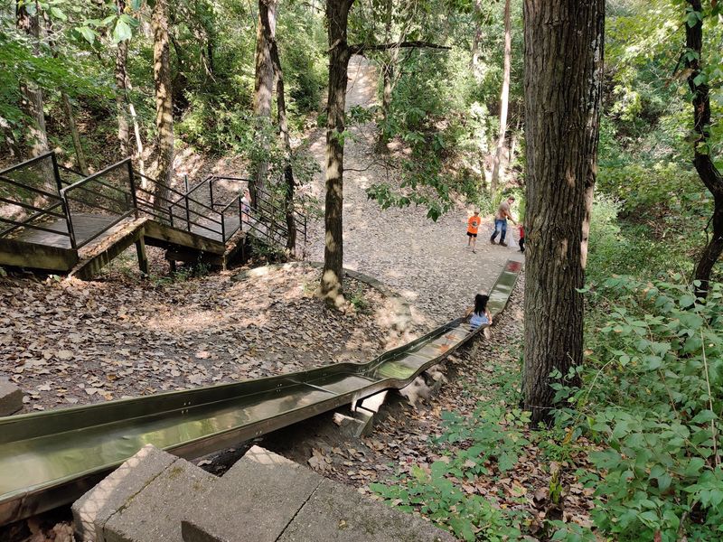 Train Rides, A Giant Slide, And Room To Run Train Rides, A Giant Slide, And Room To Run
