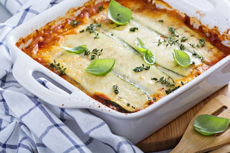 Zucchini Lasagna Squares