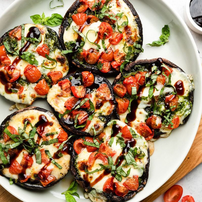 Portobello Mushroom Pizzas