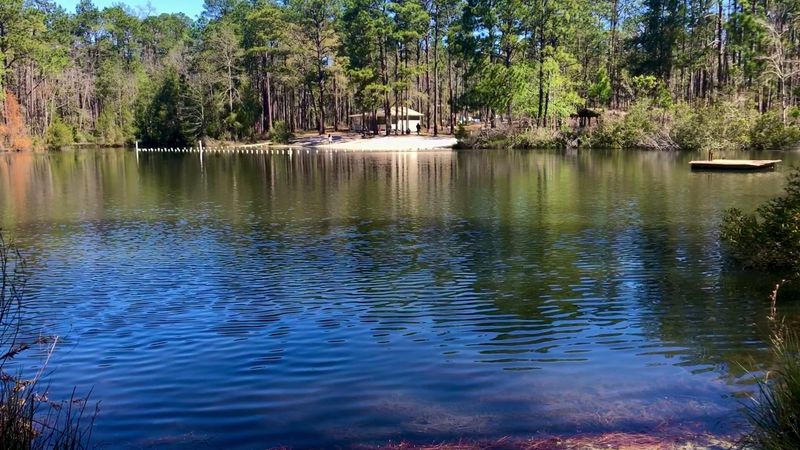Turtle Lake Offers A Swimming Spot With A Wild Backdrop