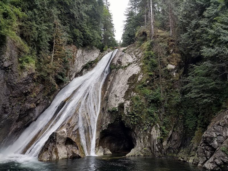 Twin Falls Trail: Old-Growth Forest And Cascading Water Twin Falls Trail: Old-Growth Forest And Cascading Water