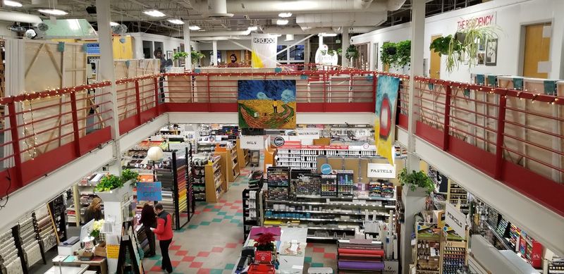 Two Floors of Supplies That Cover Every Creative Medium
