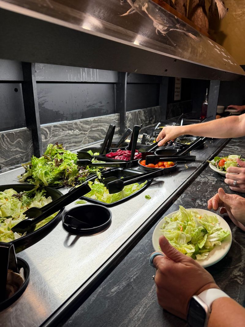 Two Full Salad Bars Because One Was Not Enough