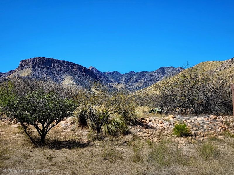 Desert Trails That Frame The Cave Below