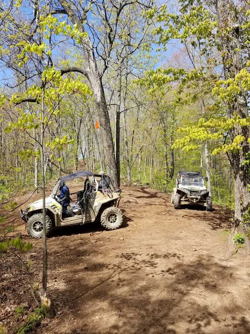 Dusty Switchbacks Cutting Across Rolling Terrain