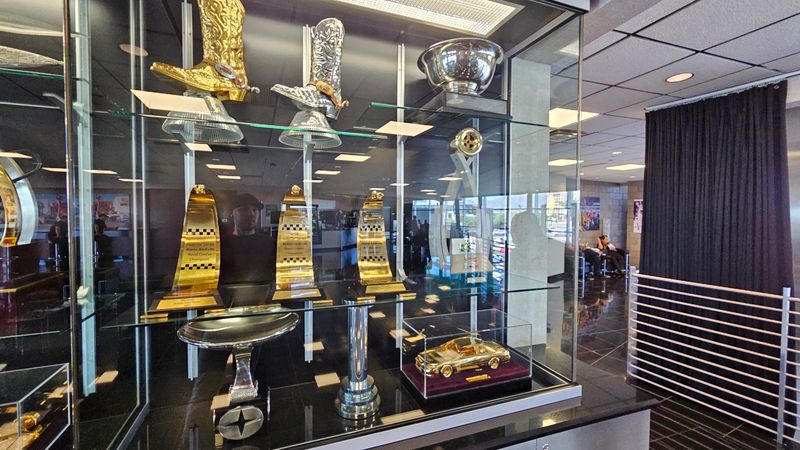 Upstairs Is Where The Trophies Start Showing Off