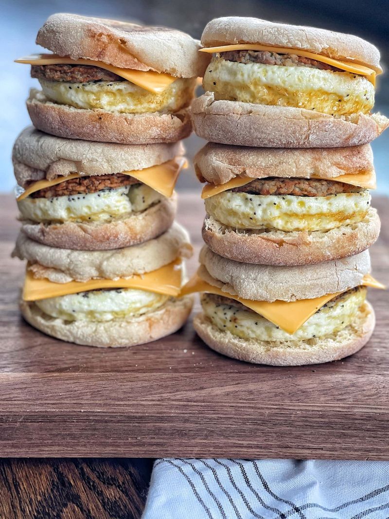 Freezer-Ready Breakfast Sandwiches