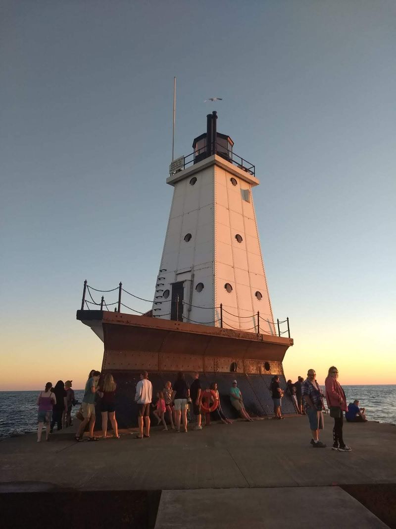 Manistee North Pierhead Lighthouse Perspective
