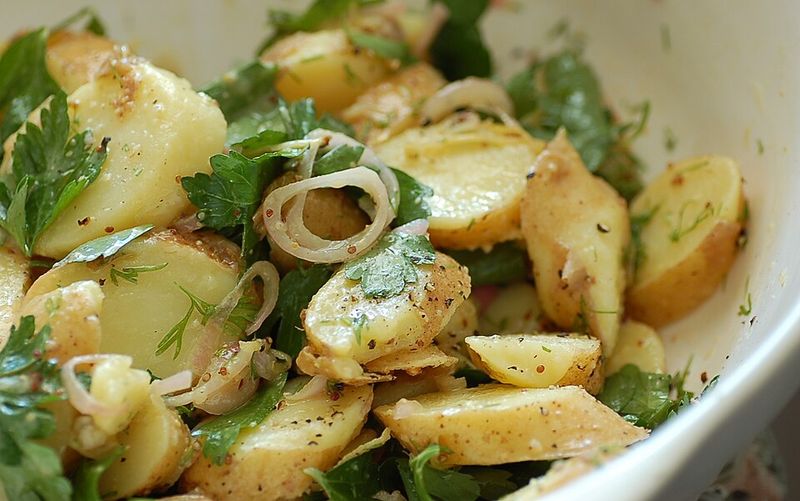 Creamy Potato Salad With Mustard Bite