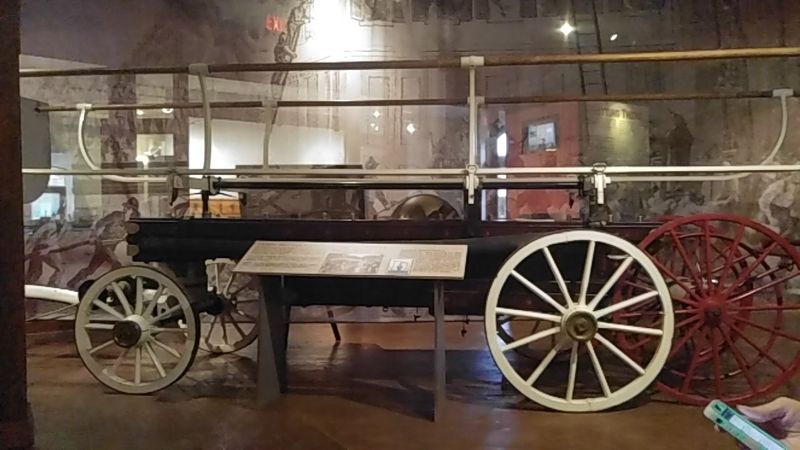 Vintage Fire Apparatus Including an 1850s Hand Pumper