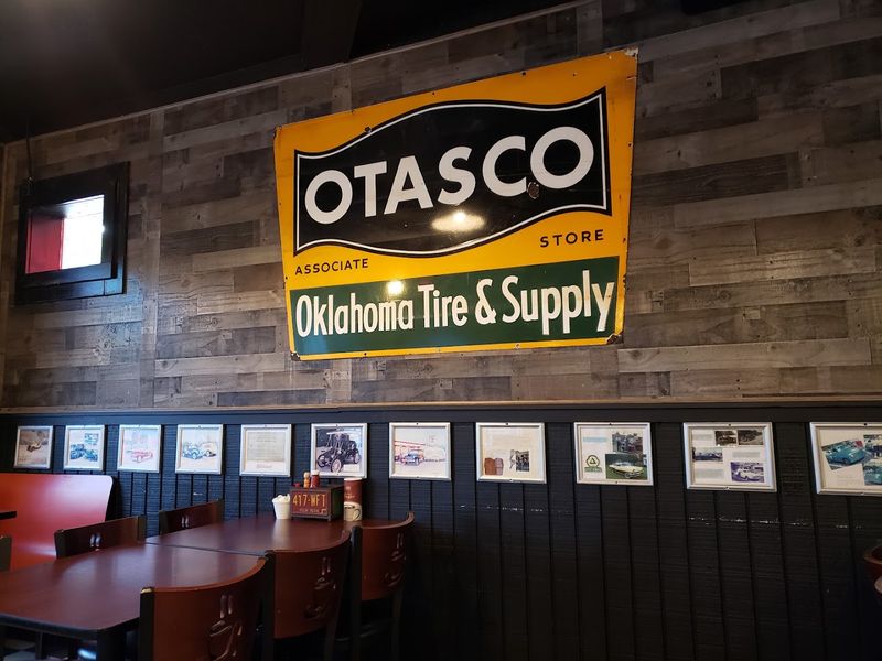 Vintage Motoring Decor Covers The Walls