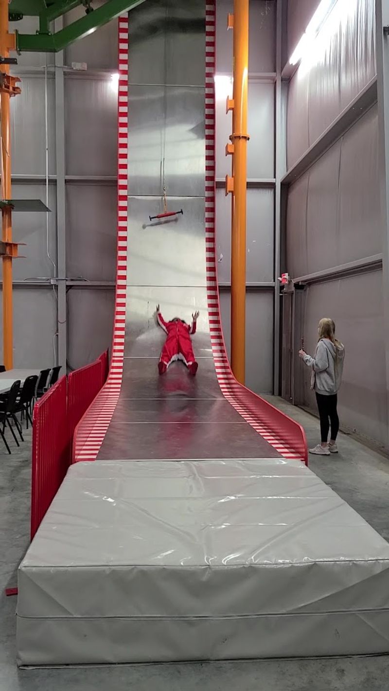 Climbing Wall And Giant Slide Attractions