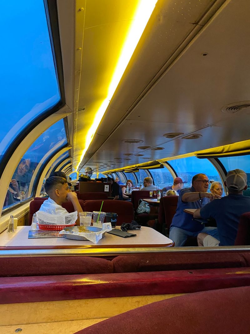 Vista Dome Cars Make Looking Up Part Of Dinner