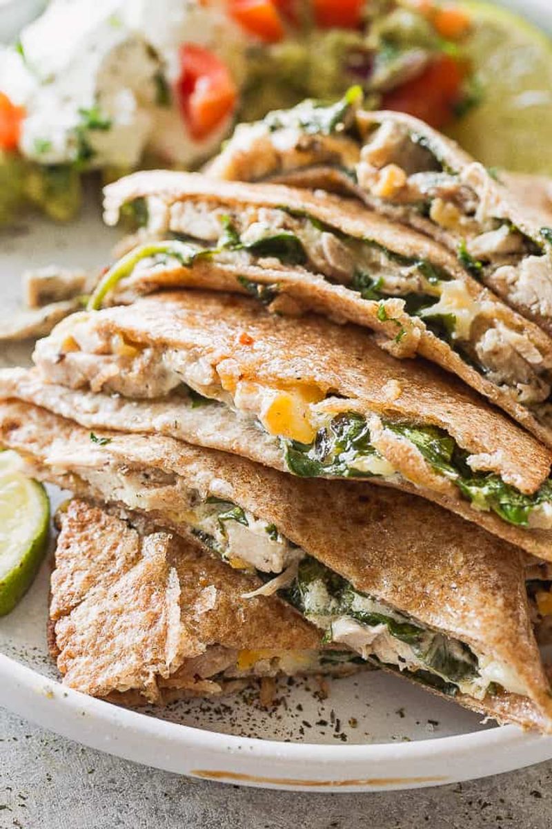 SKIP: Bacon Ranch Chicken Quesadillas