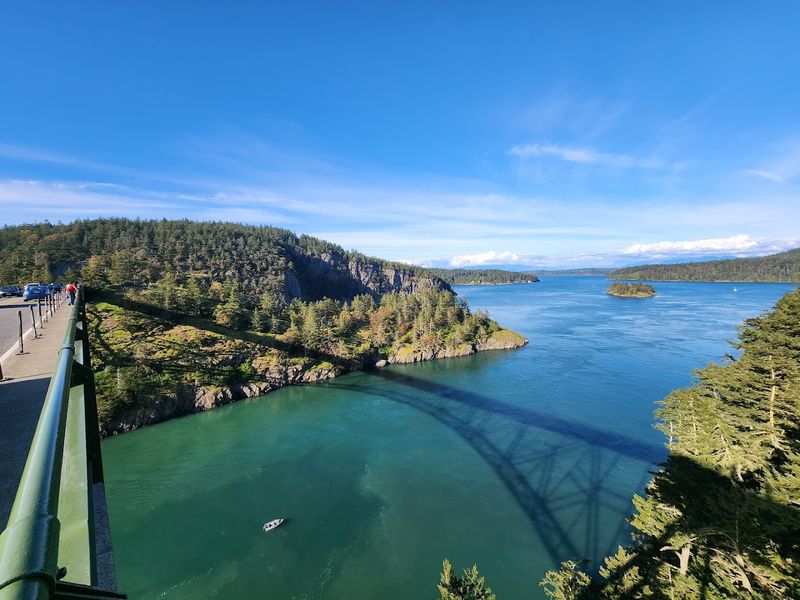 Walk Across The Bridge At Deception Pass State Park
