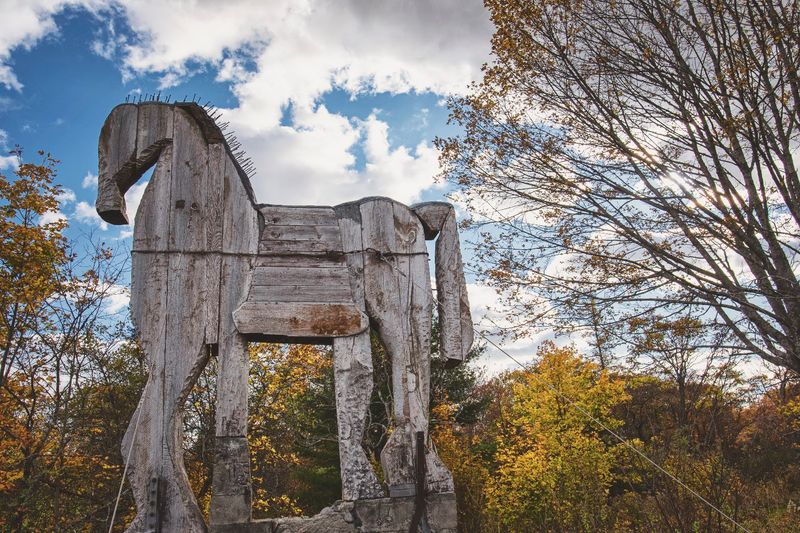 Walk Among Giant Folk-Art Sculptures At Langlais Art Preserve