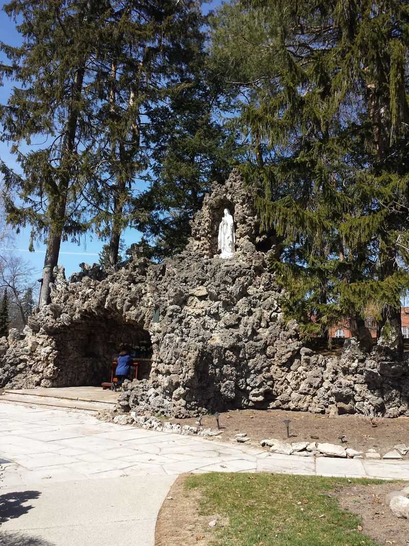 Walk Quietly To The Marian Grotto