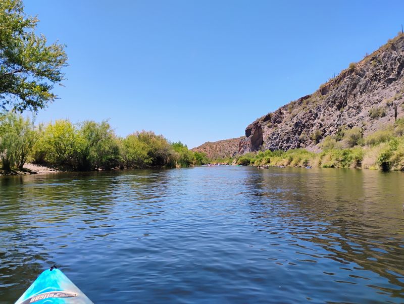 Floating Through The Salt River With Wild Horses Nearby
