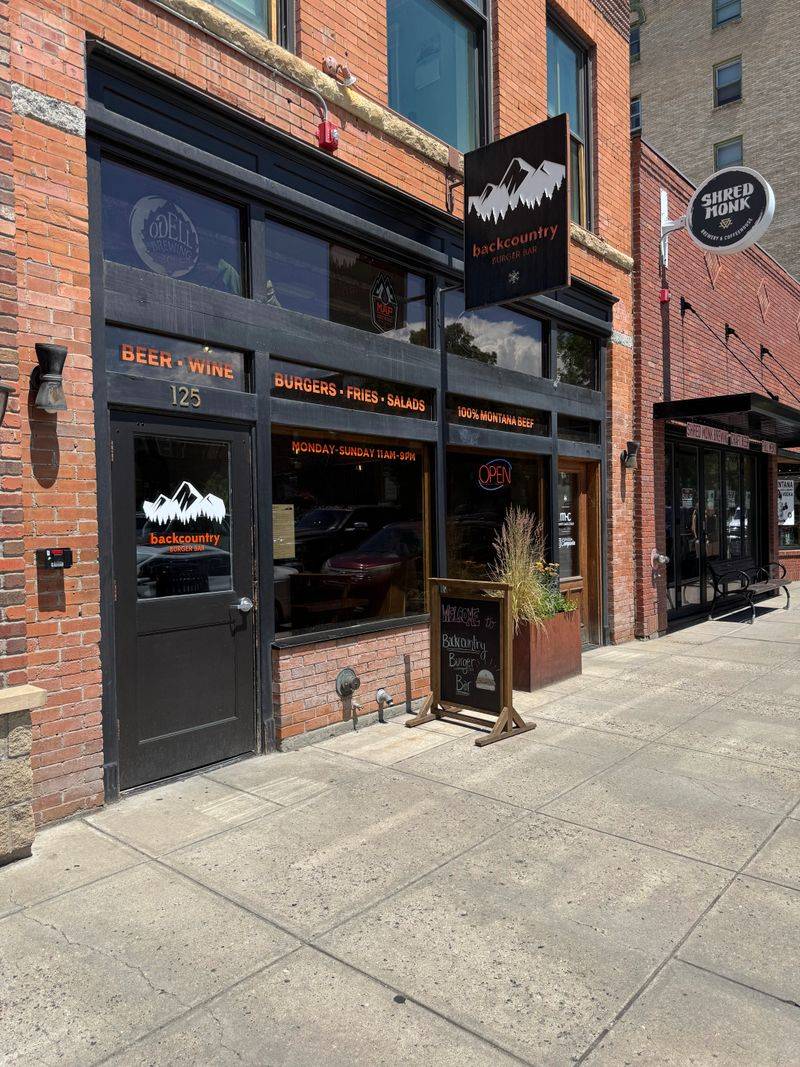 Backcountry Burger Bar In Bozeman