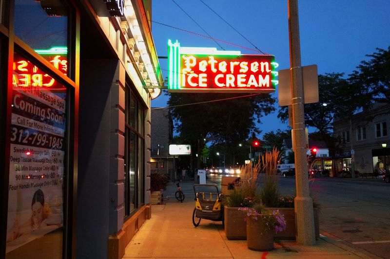 Warm Waffle Cones And Sidewalk Benches