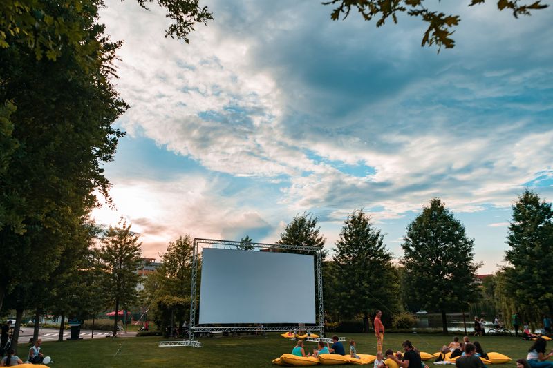 Watch A Movie In The Park
