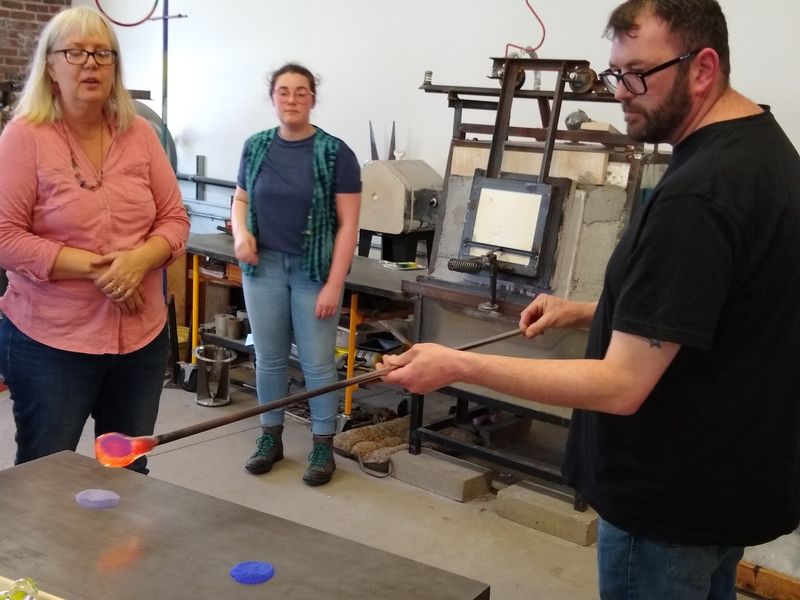 Watching Molten Glass Become A Gourd