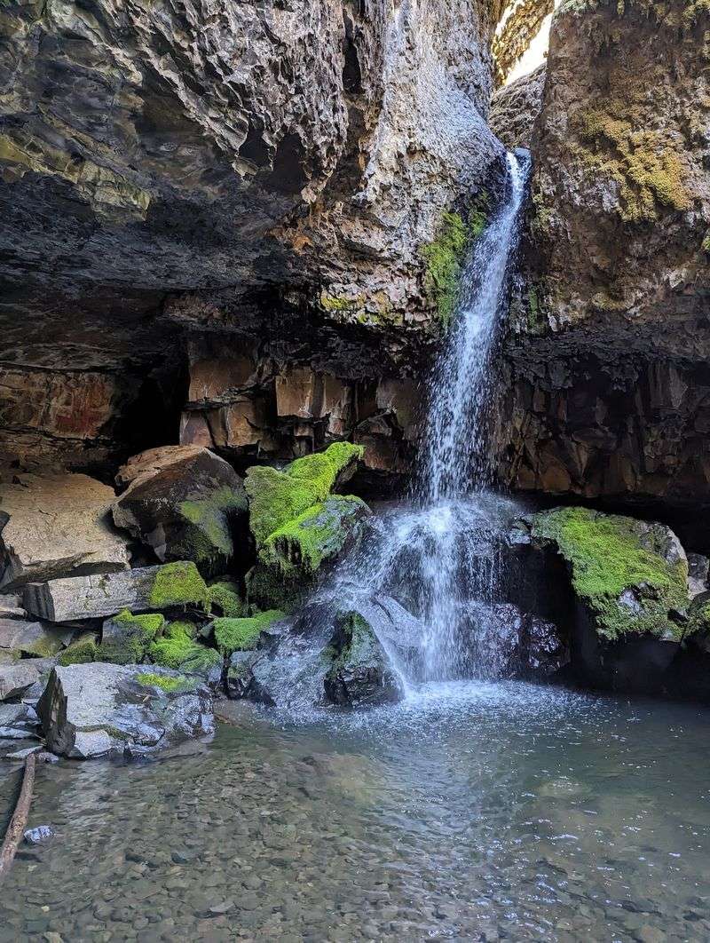Waterfalls, Pools And A Natural Rock Slide