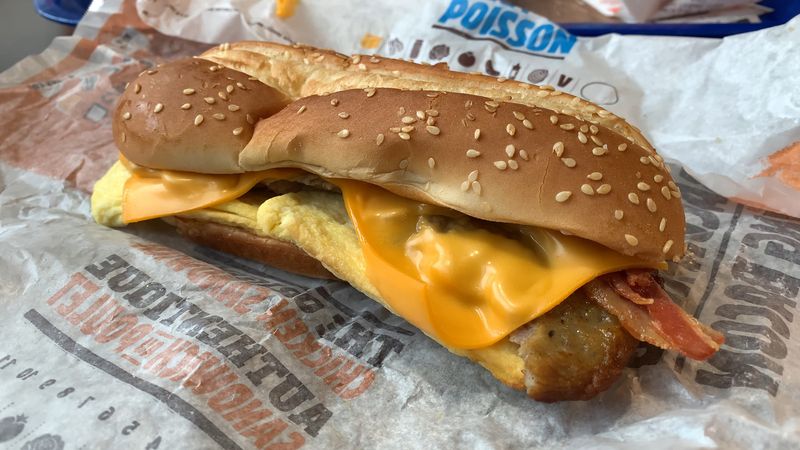Burger King's Enormous Omelet Sandwich - Breakfast Behemoth