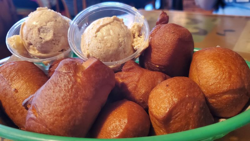 The Complimentary Fried Dough Balls With Cinnamon Butter