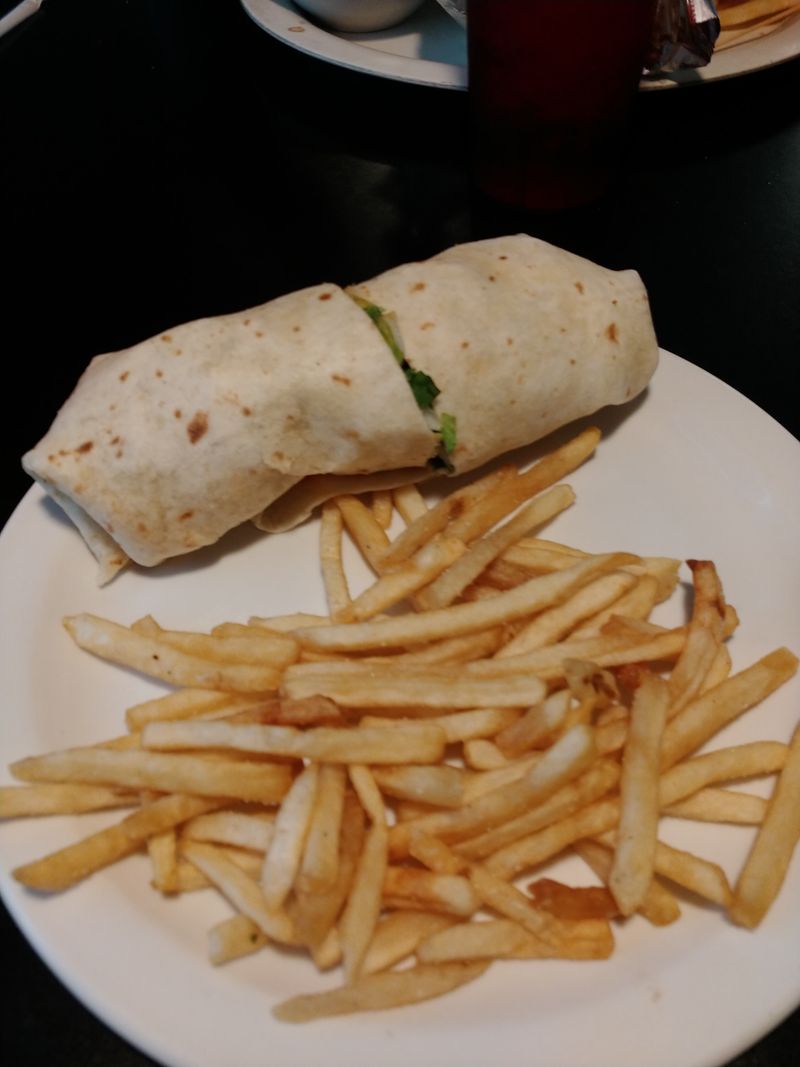 Fried Fish Sub With A Side Of Sweet Potato Calm