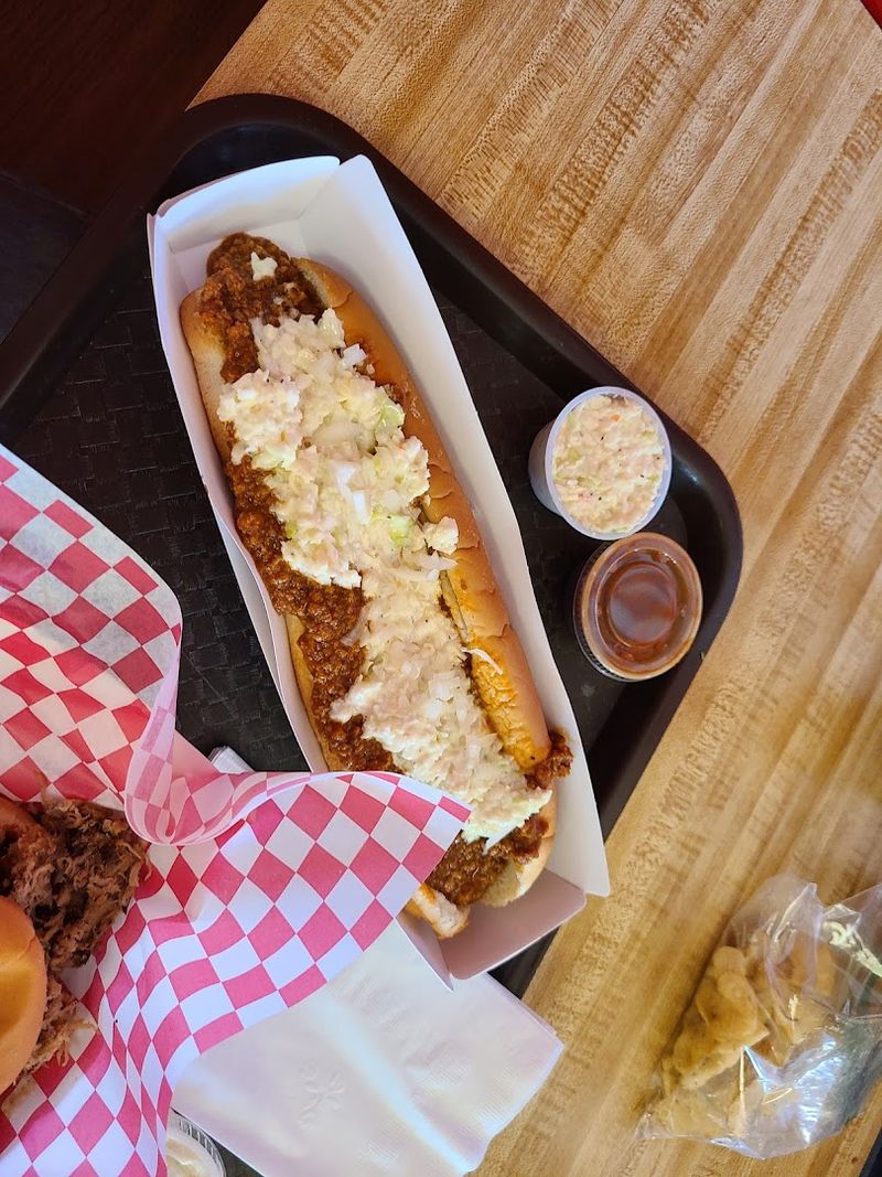 A Fried Hot Dog Loaded Beyond Reason